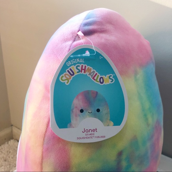 Janet the Rainbow Tie Dye Jellyfish Squishmallow - Picture 3 of 4